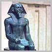 Diorite statue of Khafre from his valley temple  at Giza