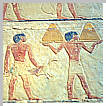 The mastaba of Ti relief.